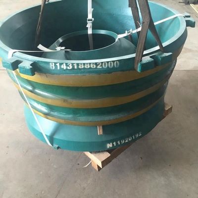 Type de traitement de la coulée Manteau et concave pour les pièces de rechange de concasseur à cônes GP300