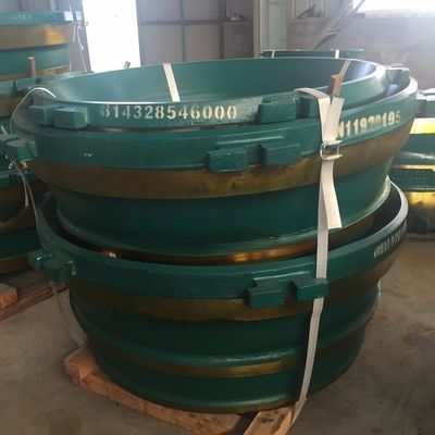 Type de traitement de la coulée Manteau et concave pour les pièces de rechange de concasseur à cônes GP300