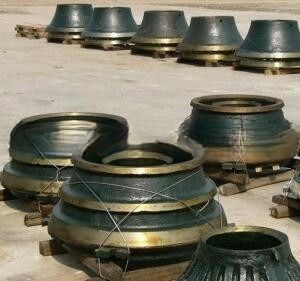 52 SBS Pièces détachées de concasseur à cône Plaquette concave et manteau utilisés pour l'extraction de minerai