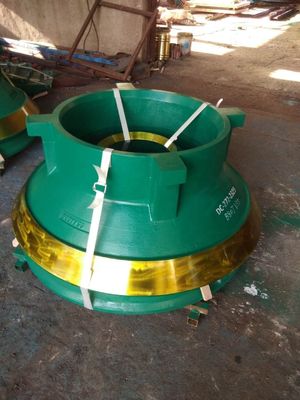 52 SBS Pièces détachées de concasseur à cône Plaquette concave et manteau utilisés pour l'extraction de minerai