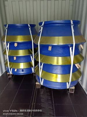 La coulée HP200 HP300 HP400 Conic Crusher Parties d'usure Couvercle de bol et manteau pour la longévité