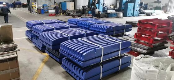 Plaques à mâchoires en acier à haute teneur en manganèse pour le traitement de surface par l'usinage