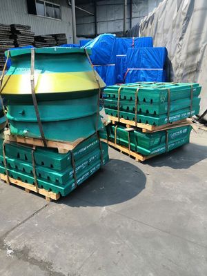 Longue durée de vie HP500 Liner de bol de concasseur en Mn18Cr2 Matériau pour les pièces d'usure personnalisées