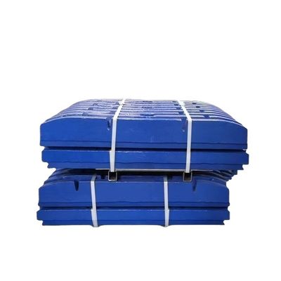 Pièces de concasseur à mâchoires en acier à haute teneur en manganèse C96 Pièces de plaque à mâchoires pivotantes fixes Poids KG 999
