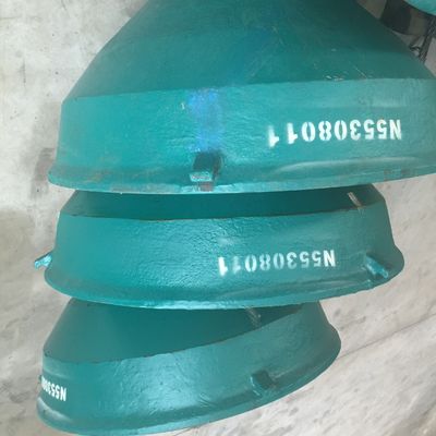 Concasseur d'acier à haute teneur en manganèse HP4 Concasseur à cône Parties d'usure Manteau et concave