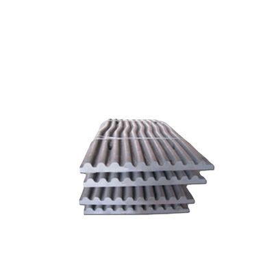 Type de machine de concassage Acceptable OEM Mn18 Crusher à mâchoires Parties d'usure Plaque à mâchoires pour machine