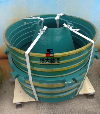 Acier à haute teneur en manganèse CH660 broyeur à cône pièces d'usure Manteau et revêtement de bol