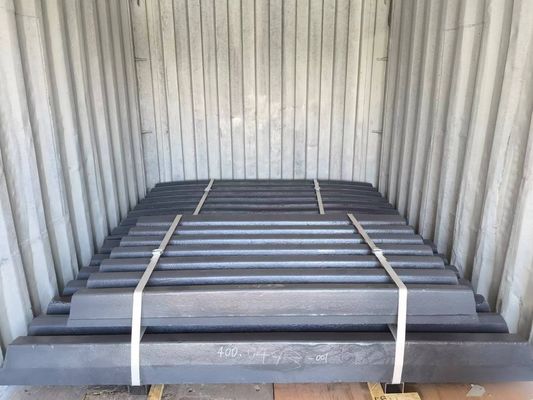 Parties d'usure pour le concasseur de mâchoires en acier à haute teneur en manganèse pour le traitement de surface des plaques de mâchoires CJ409