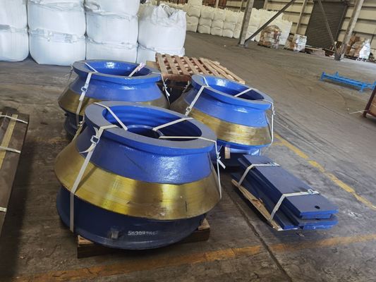 Acceptable OEM HP500 pièces détachées de concasseur à cône minier Manteau et concave avec 1000KG de poids