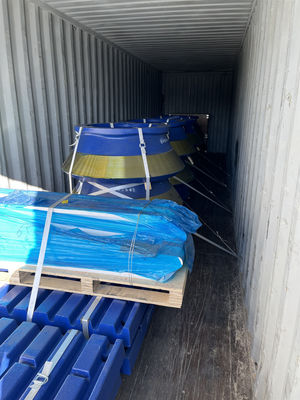 HP100 pièces d'usure de concasseur à cône concave 999 kg Poids pour des performances minières durables