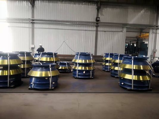 Manteau et revêtement de bol haute chrome pour HP700 pièces d'usure de concasseur à cône dans l'exploitation minière de l'énergie