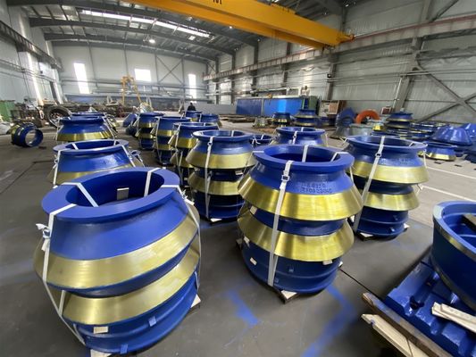 GP100 Pièces détachées de concasseur à cône Couvercle et manteau pour machine minière Poids KG 999