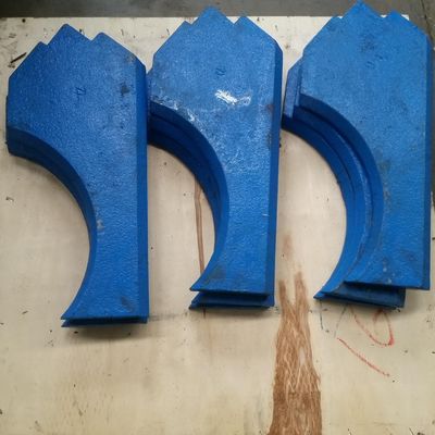 Traitement de forgeage type VSI concasseur à choc Parties d'usure Plaque d'usure supérieure et inférieure CV129