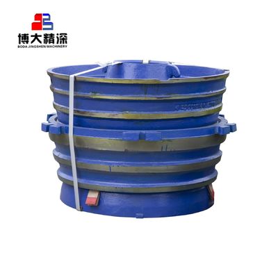 GP500S pièces d'usure du concasseur à cône Mn18Cr2 bocal liner concave et manteau pour l'extraction de minerai