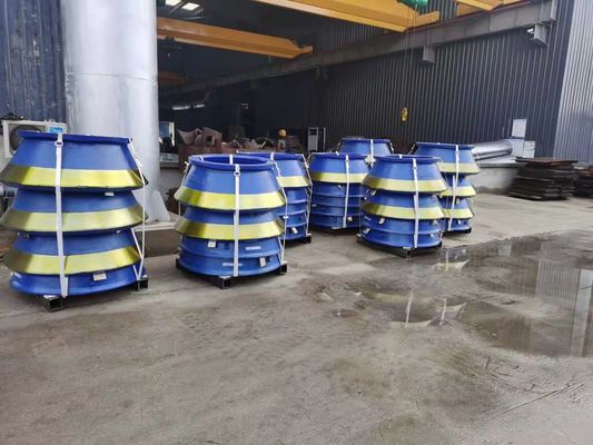 GP500S pièces d'usure du concasseur à cône Mn18Cr2 bocal liner concave et manteau pour l'extraction de minerai