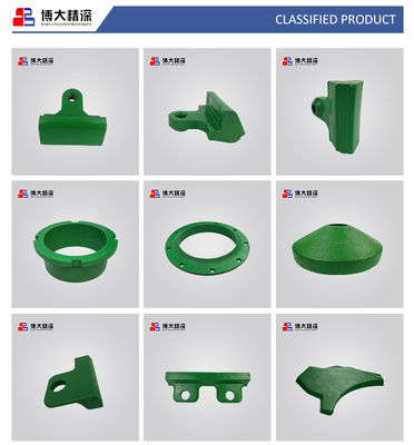 VSI Crusher Pesour de la plaque d'usure inférieure supérieure KG 3.21 B6150SE B7150SE B9100SE Remplacement