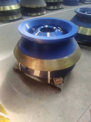 Liner de cuvette en acier au manganèse élevé durable et résistant à l'usure pour broyeur à cônes HP400