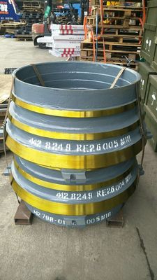 Acceptable OEM CH430 haut concasseur à cône de manganèse pièces d'usure manteau et concave pour l'exploitation minière de minerai