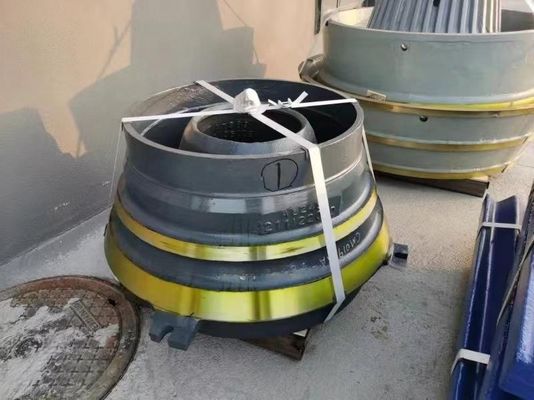 Concasseur conique CS420 CS430 à longue durée de vie Manteau et revêtement de bol pour l'extraction d'énergie