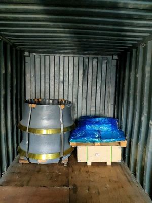 Pièces d'usure du manteau du concasseur à cône en acier à haute teneur en manganèse CS430 utilisées pour les machines minières
