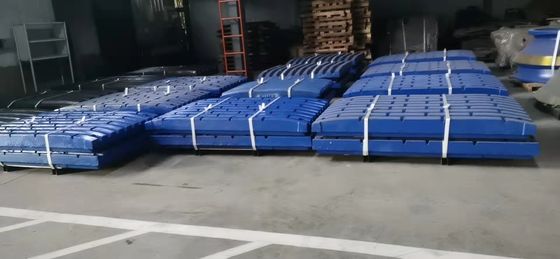 Plaque de mâchoire robuste pour le concasseur à cônes pièces de rechange d'usure dans des options colorées