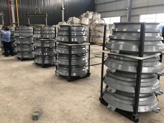 Parties détachées de broyeur à cône en acier à haute teneur en chrome et en manganèse