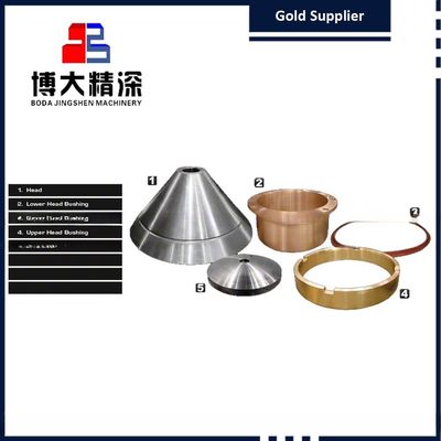 Machine de minage de minerai de cuivre Crusher à cône Assemblage de la tête Bouchage excentrique