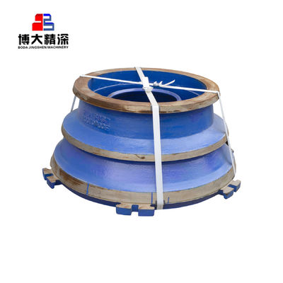 Minerai de minerai GP500 500S Mantle Bowl Liner pour les pièces de traitement de l'exploitation minière ALLOI d'acier 578 kg