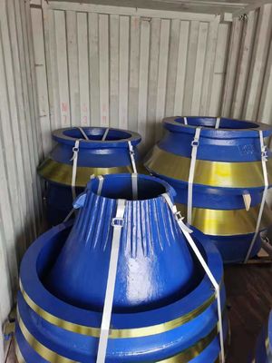 La série GP de concasseur à cône de pierre porte des pièces Manteau avec processus de forgeage et options de couleur