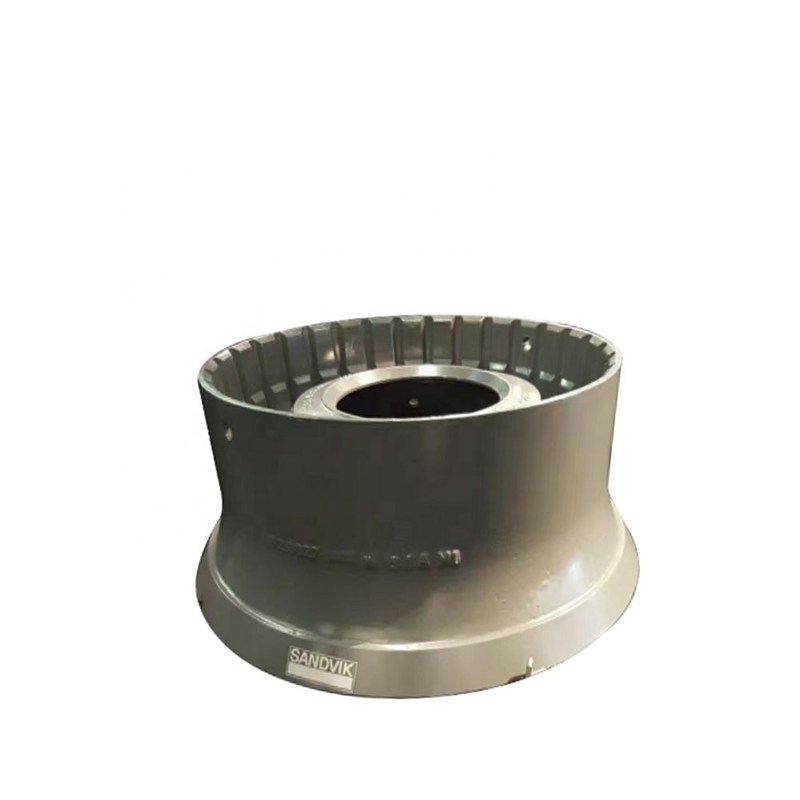 Liner de cuvette en acier au manganèse élevé pour broyeur à cônes H6800 Durable et résistant à l'usure